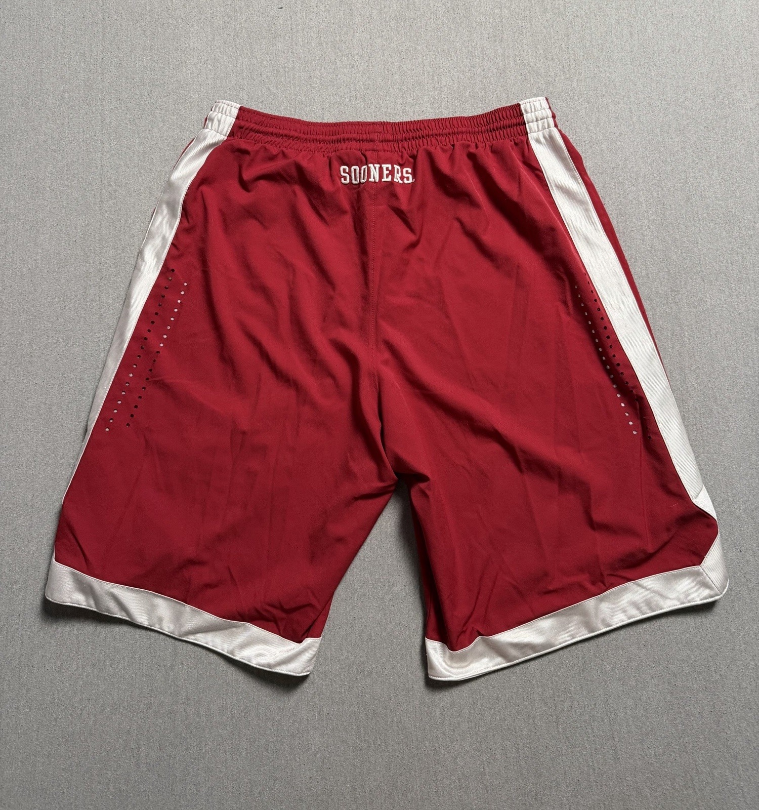 Nike Oklahoma Sooners Shorts Men's L Red Basketball Authentic Team OU thumbnail 5