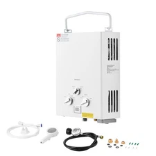 Uimoso Portable 1.58GPM 6L Propane Tankless Water Heater Instant Boiler RV Camp