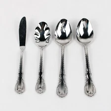 Lot Of 4 Reed & Barton Louis Philippe (Stainless) Flatware 3 Spoons & Knife