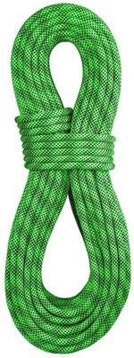 BlueWater Ropes 9.7mm x 60 Std. Lightning Pro Dynamic Climbing Rope - GR/BK