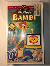 Walt Disney Home Video Masterpiece Bambi VHS ...