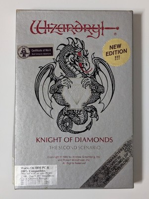 Wizardry - Knight of Diamonds The Second Scenario - Sir-Tech IBM PC Game CIB