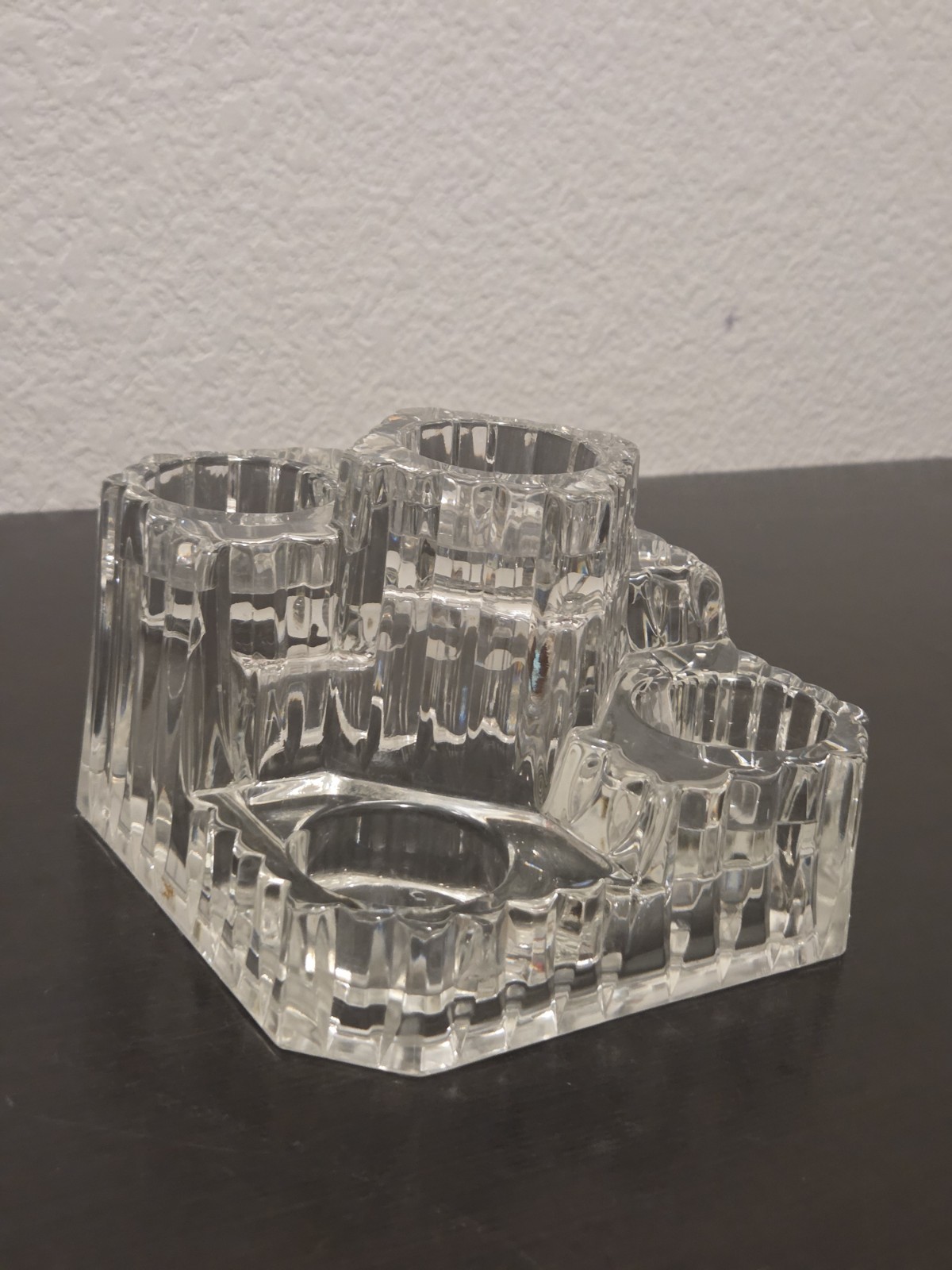 1970s Vintage Partylite Crystal Castle 5-Tier Tealight Candl