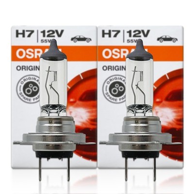 H7 Osram ORIGINAL OEM Halogen Headlight Bulbs 64210 High Low Fog PACK OF 2