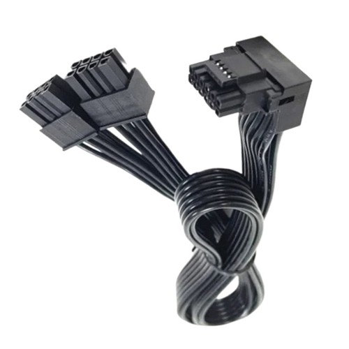 for RTX4080 RTX4000 PCIE5.0 16Pin ATX3.0 Power Cable 2x 8Pin Male to 12VHPWR - Photo 3/7