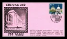 US COVER SWITZERLAND 700TH ANNIVERSARY FIRST DAY ISSUE COIN 4 CACHET