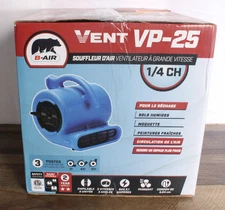 B-AIR 1/4 HP Air Mover Blower Fan for Water Damage Restoration Carpet Dryer