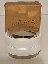 Crema Coffee Product 58.5mm Distributor Leveler & Hand Tamper White Barista Tool