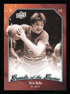 2009-10 Greats of the Game #72 Chris Mullin HOF Basketball  NM-MT