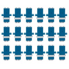 18 PCS LC To LC Duplex Singlemode Fiber Optic Adapter Coupler Patch Cable