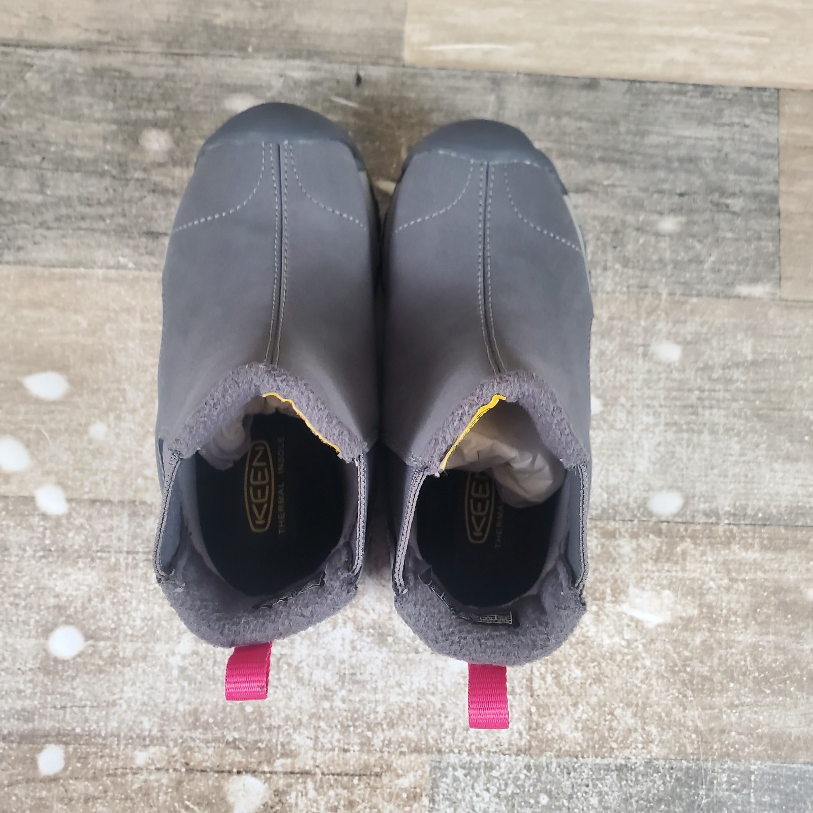 Stivaletti Keen Kootenay III bambino Chelsea taglia 9 nero grigio rosa pelle