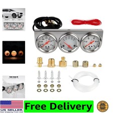 Triple Gauge Kit Watervoltoil 2 52mm Dc 12v Mechanical Triple Gauge Set C... Triple Gauge Kit Watervoltoil 2 52mm Dc 12v Mechanical Triple Gauge Set C...