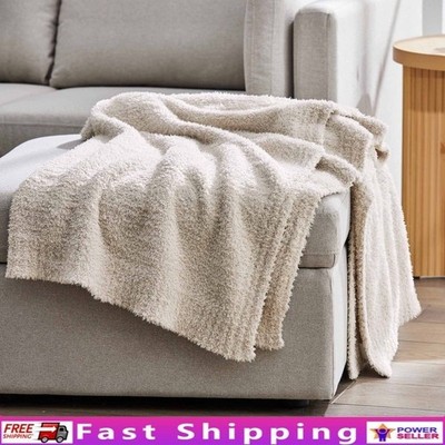 Cozy Knit Throw Warm Soft Blanket Eco-Friendly Gift Home Decor Snuggle New