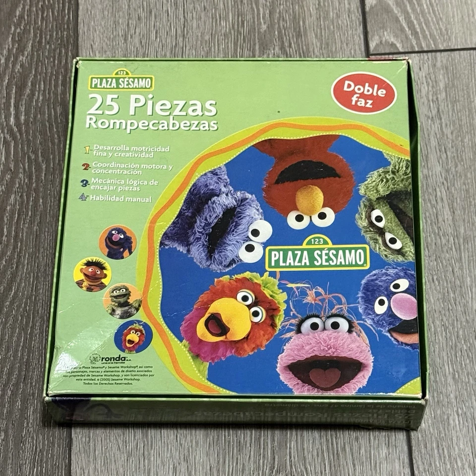 Plaza Sesamo 25 Piezas Rompecabezas VTG Sesame Street Puzzle In Spanish RARE - Image 2 of 4