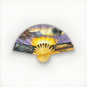 Hand painted fan from Hawaii