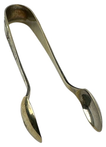 Antigua bolsa de té Art Nouveau pinzas azúcar cucharas de oliva plateadas EPNS, vintage - Imagen 2 de 7