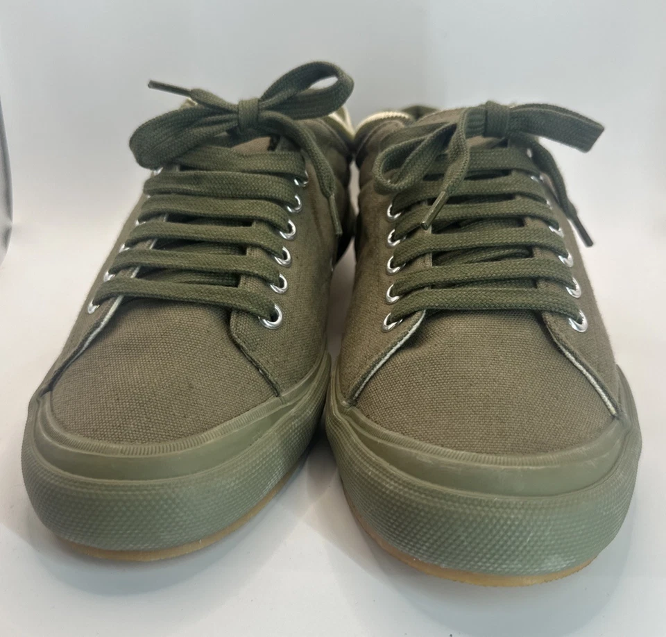 Кроссовки мужские Fred Perry B919 холщовые с наконечником манжеты размер 9 Cloud 385 оливковые - Изображение 3 из 4