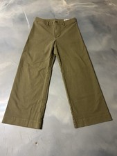 gap khakis WIDE-LEG HIGH RISE Women s Pants Sz 12 Measurements Pics Great Cond