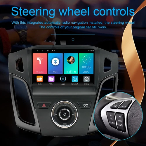 For Ford Focus 2012-2017 Carplay Android 13 Car Stereo Radio BT GPS Navi 2+32GB - Picture 8 of 15