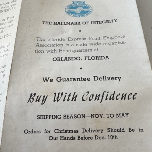 Palm Bay Groves Indian River Citrus Fruit Brochure 1930s Florida - Picture 12 of 13