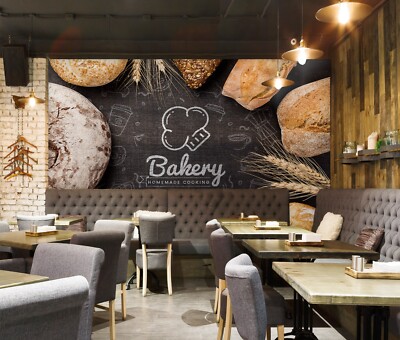 3D Whole Grain Bread ZHUA8072 Wallpaper Wall Murals Removable Self-adhesive Ann