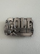 Vintage 1985 Siskiyou Belt Buckle  GOLF  NICE