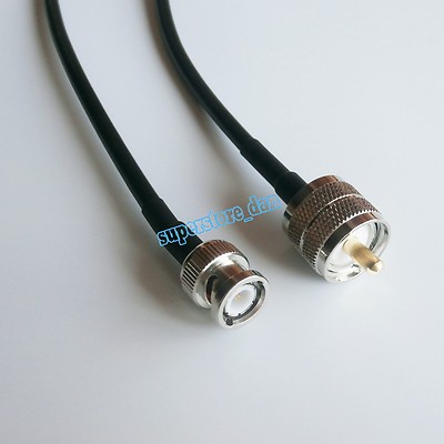 Cavo BNC Maschio A BNC Maschio 100cm – RG174, Per HF/VHF/UHF