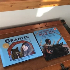 Lot of 2 THE STORY OF BLUE ELK & Granite Iitarod Champtions Hardcover w Dustjack