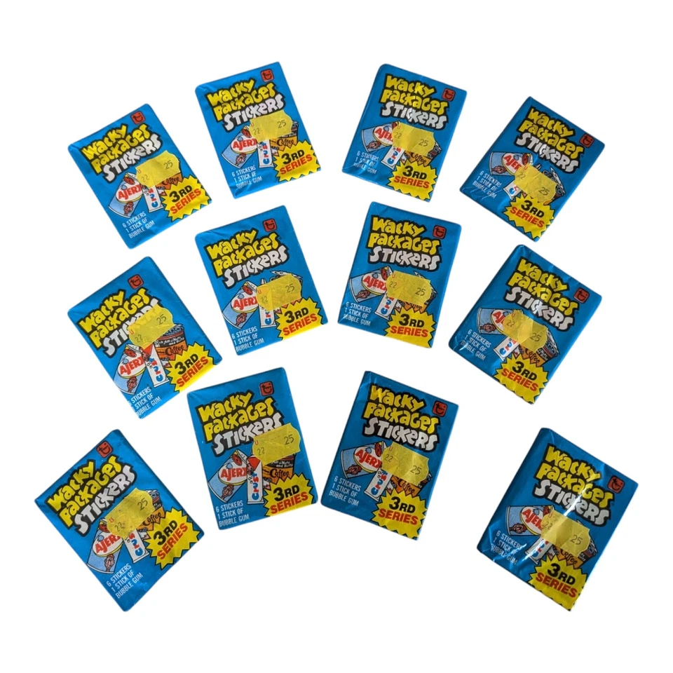 1980 Wacky Packages Stickers Series 3 (Blue) One Sealed Wax Pack - Image 2 of 4