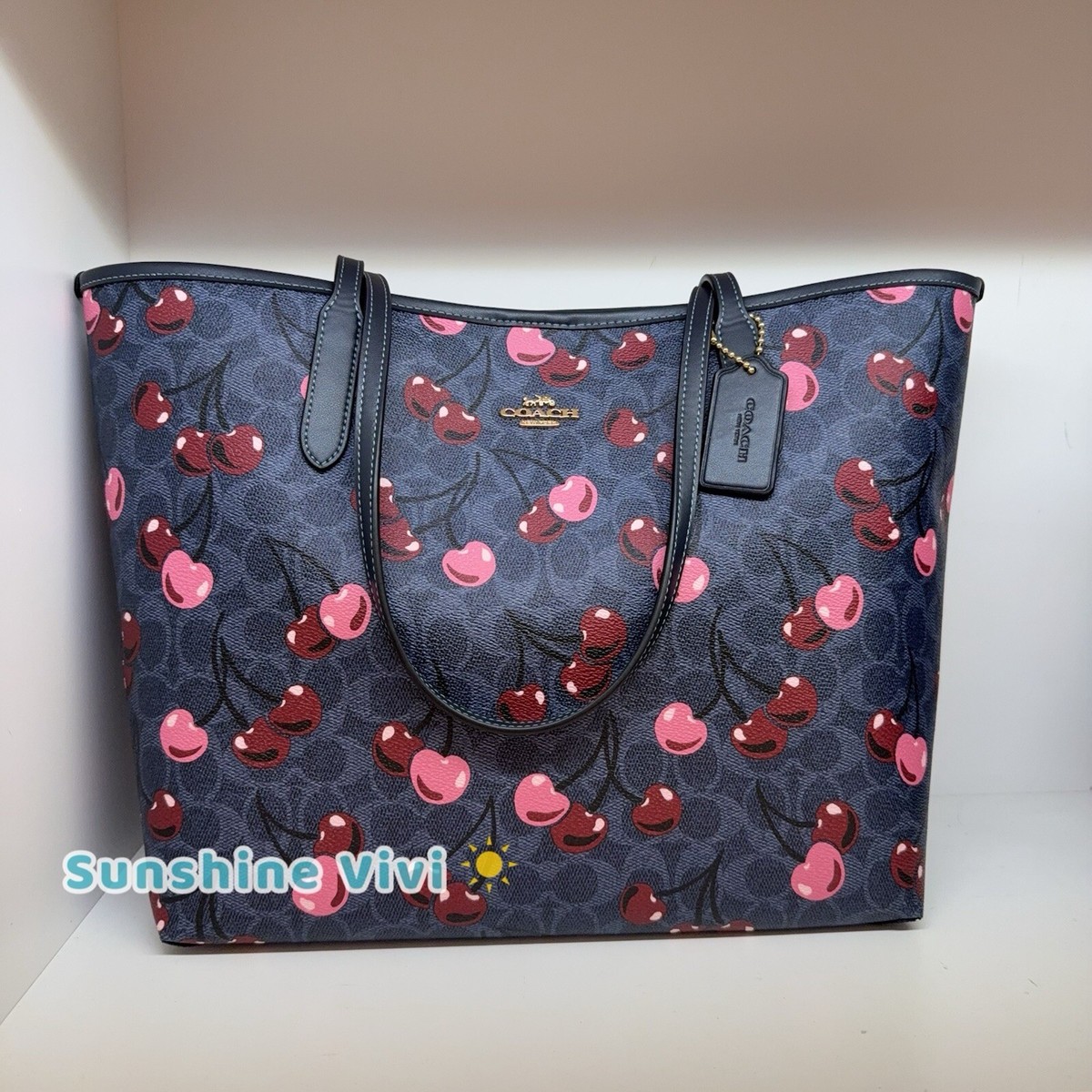 NWT COACH CY691 City Tote Bag Signature Canvas & Leather With