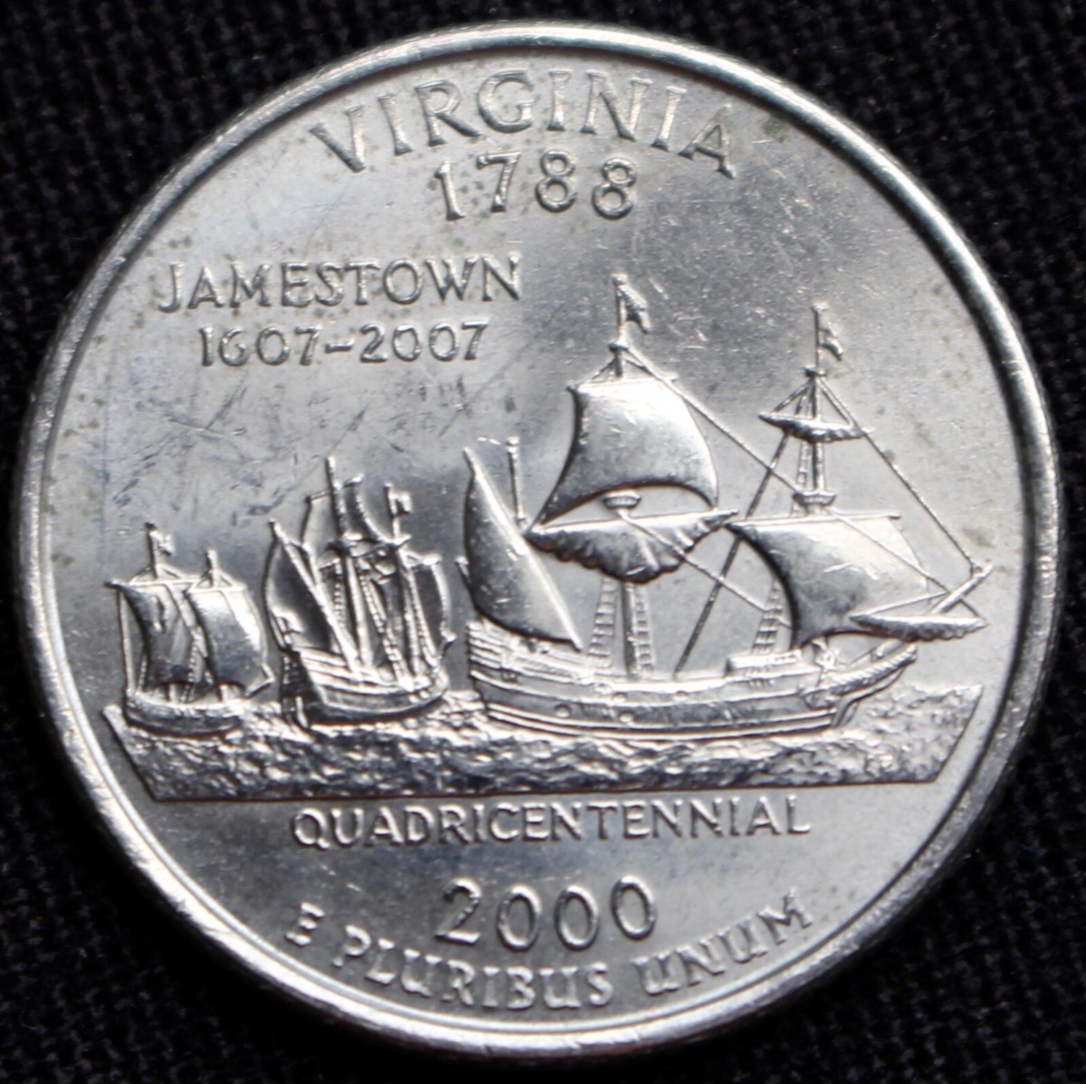 シルバー ゴールド アンティークコイン 2000-P Virginia State Quarter