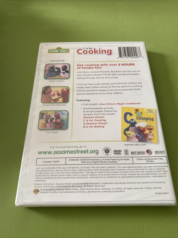 Sesame Street: C Is for Cooking (DVD). Bonus Recipe Booklet ...