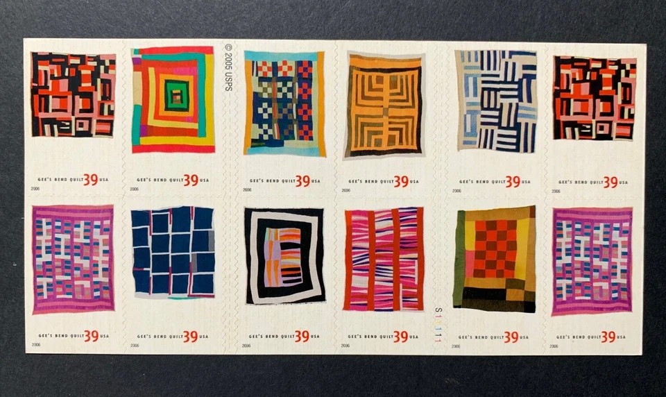 U.S. Stamps SC#4098b. American Treasures: Quilts of Gee's Bend. Booklet of 20 - Image 2 of 2
