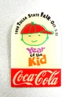 Vtg 1998 Tulsa's STATE FAIR Year Of The Kid Coca-Cola Collectors Hat Lapel Pin!