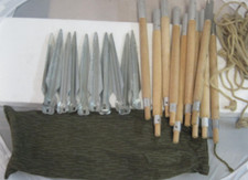 8 NVA Zeltstangen  8 NVA Zeltheringe  Campnig Outdoor  Zelten  Prepper Zeltplane