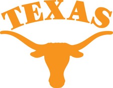 Texas Longhorns corn hole Bag Toss 18" x 14" Vinyl Decals set of 2