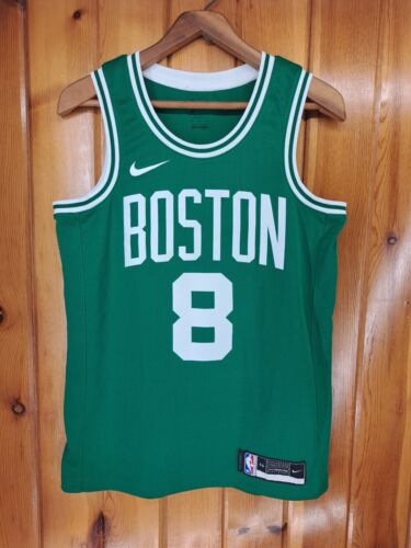 Maillot Boston Celtics homme 44 vert moyen Kemba Walker #8 NBA Basketball Nike - Photo 1/8