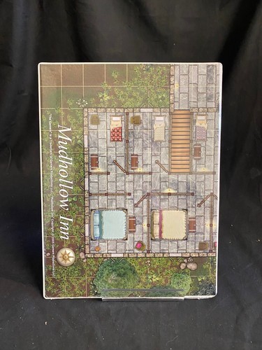 Masterwork Maps : Mudhollow Inn (Dark Furies, 2005, New) RPG Maps Floorplans - Picture 2 of 2