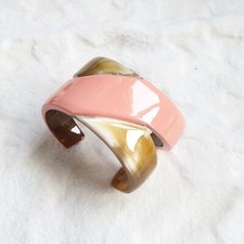 Horn  Lacquer Handmade Bracelet Unique Buffalo Jewelry by Jasmino