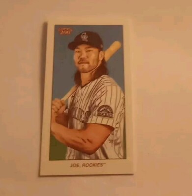 2022 Topps T206 Mini Wave 1 American Beauty Back SSP Connor Joe PR=10 Rockies