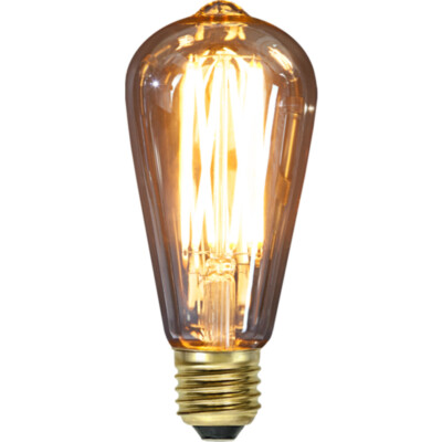 STAR Vintage Gold Deko LED Leuchtmittel E27 Edison 1800K 240lm 3,7W dimmbar IP44