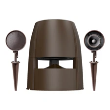 OSD Forza 8" Outdoor Omni Subwoofer & LS2 Outdoor Satellite Speaker Pair Bundle