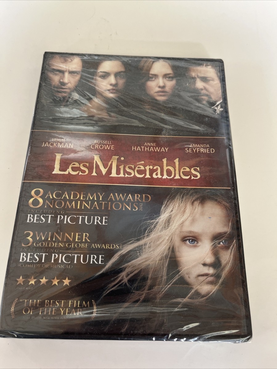 Les Miserables DVD 2012, Hugh Jackman Anne Hathaway, Brand