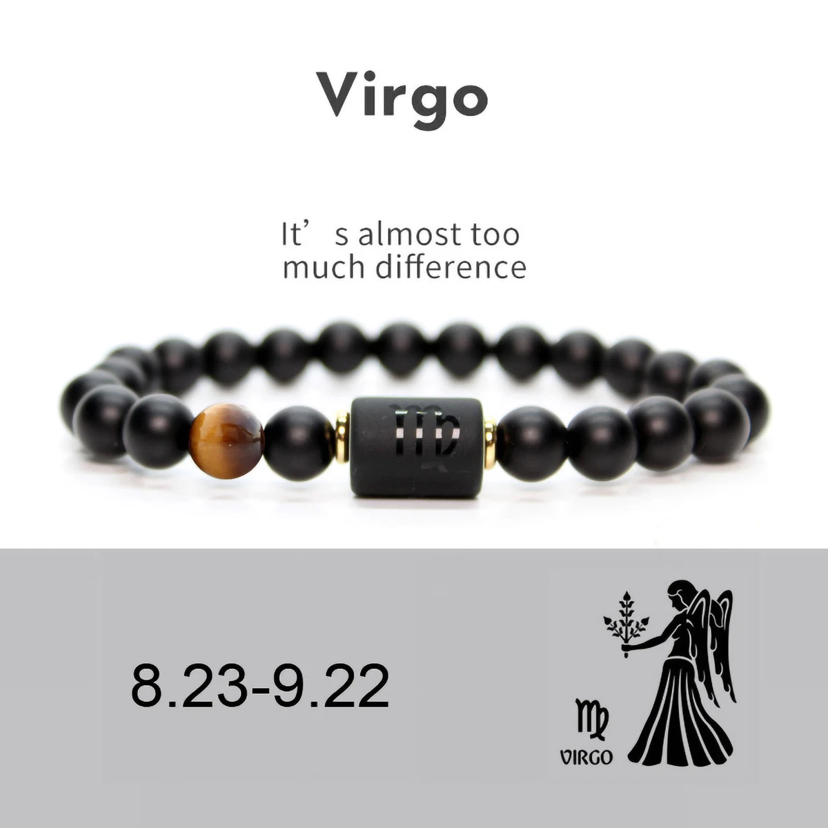 It's a stretch clearance black bracelet