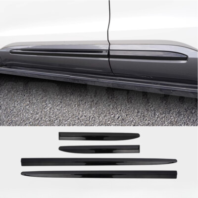 ABS Glossy Black Body Door Protect Trim 4pcs For Ford Explorer  2020-2023