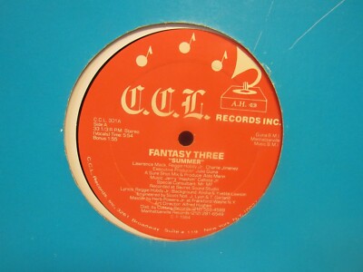 Fantasy Three   Summer / The Buck Stops Here Disco Electro 12''