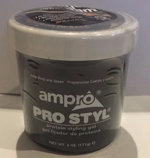 Ampro Pro Styl Protein Styling Gel, 6 oz with free Shine n' Jam sample