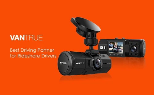 Vantrue OnDash N2 Pro Dual Dash Cam Dual 1080P Bundle with 128GB SD Card