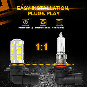 AUXBEAM 9005 9006 9145 9140 H10 LED Fog Driving Light Bulbs Yellow 3000K Bright - Bild 11 von 12