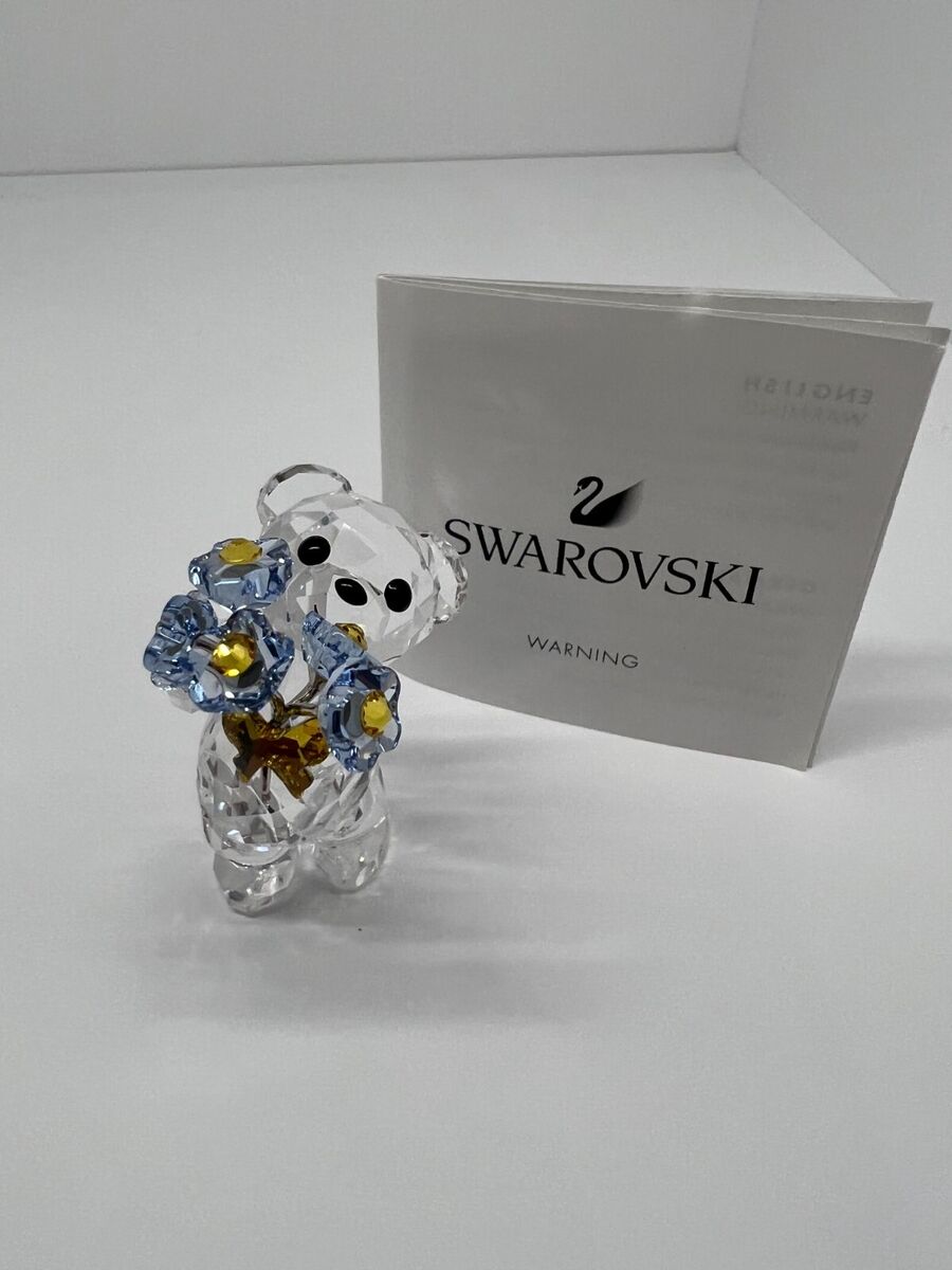 Swarovski Kris Bear Forget me not Crystal Figurine | eBay Swarovski Kris Bear Forget me not Crystal Figurine | eBay